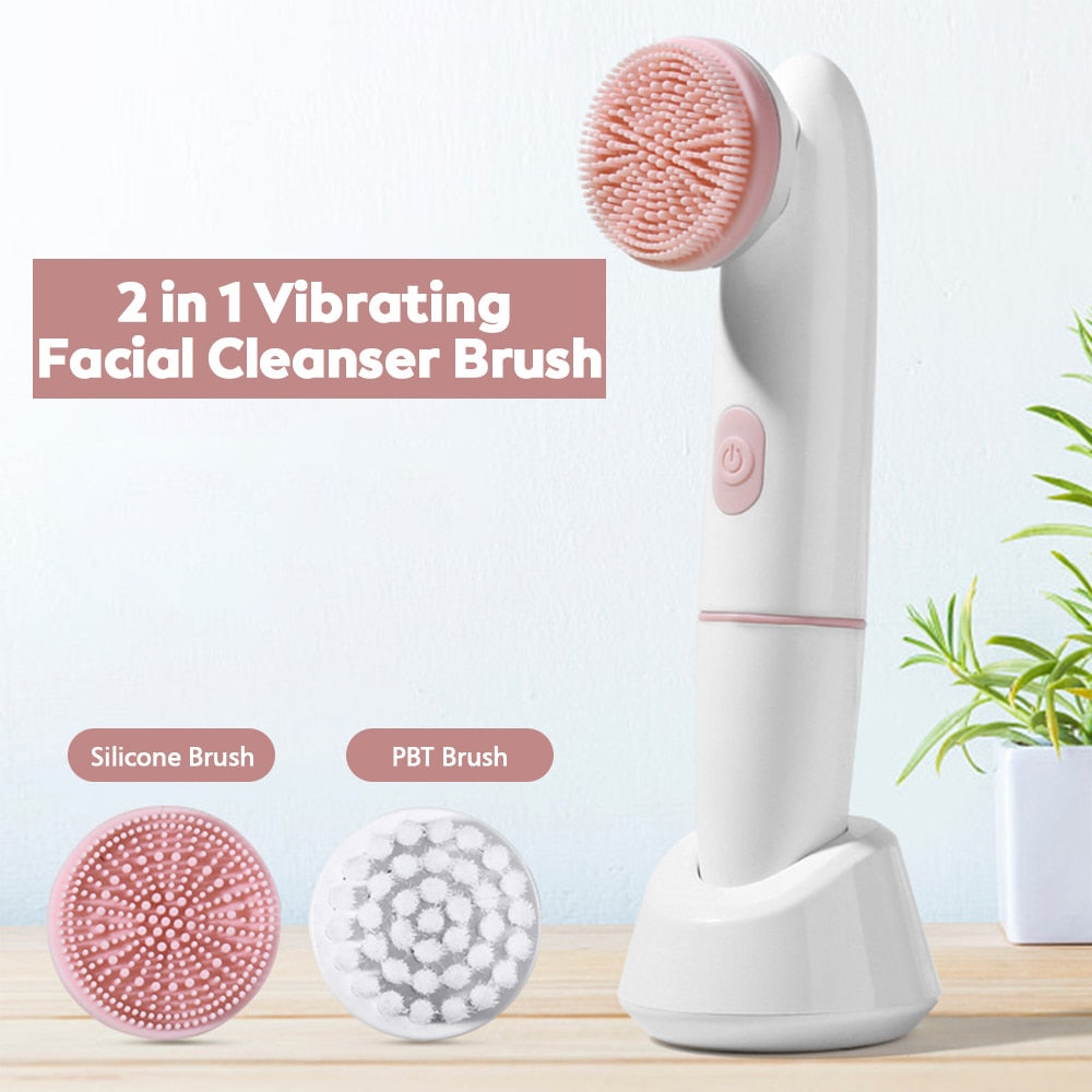 2-in-1 Facial Cleansing Brush